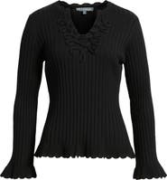 Wit & Wisdom Soutache Rib Sweater