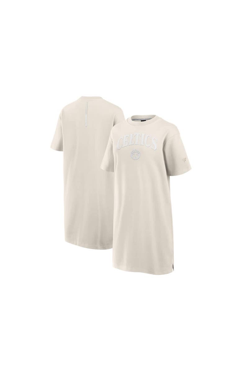 FANATICS Women's Fanatics Cream Boston Celtics Elements Go Tri-Blend T-Shirt Dress, Main, color, Cream
