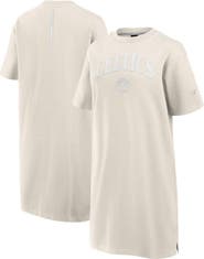 FANATICS Women's Fanatics Cream Boston Celtics Elements Go Tri-Blend T-Shirt Dress