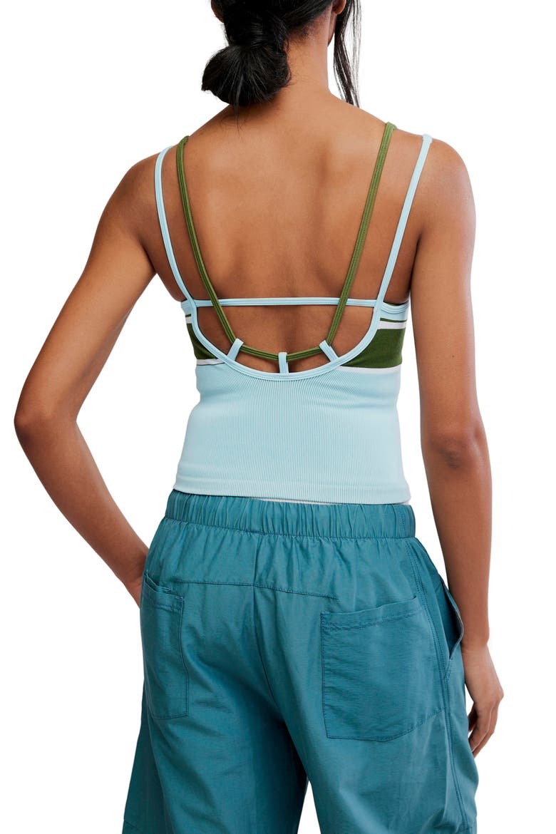 All Clear Rib Tank, Alternate, color, FROSTY COMBO