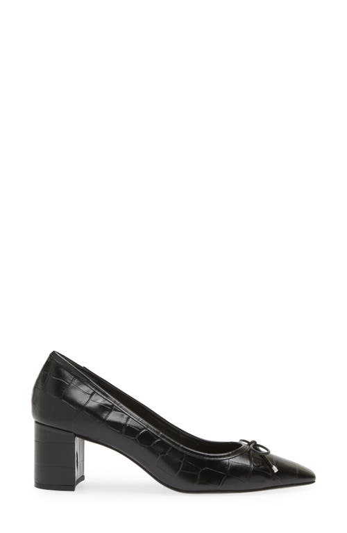 Schutz Arissa Leather Bow Square-toe Pumps