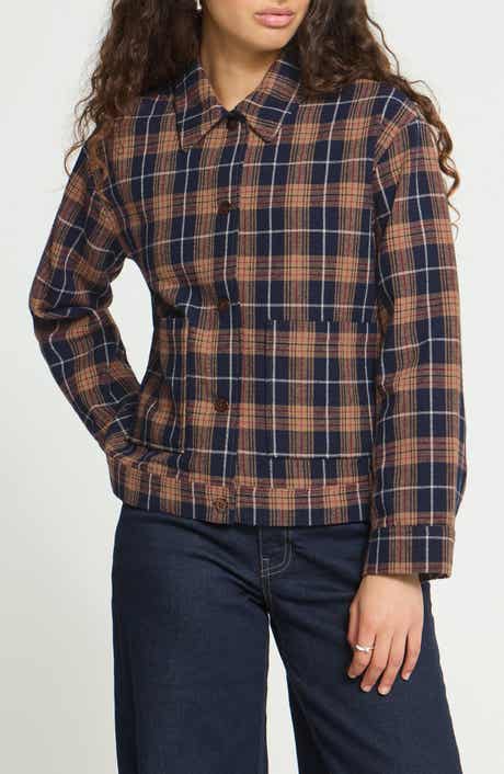 Check Canvas Utility Jacket