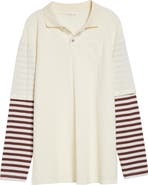 Sandy Liang Dew Oversize Layered Look Polo