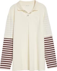 Sandy Liang Dew Oversize Layered Look Polo