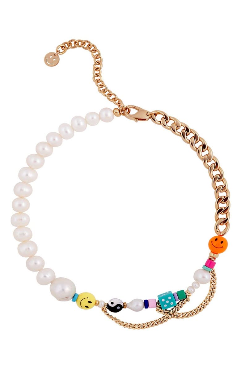 Martha Calvo Happy Go Lucky Beaded Necklace, Main, color,