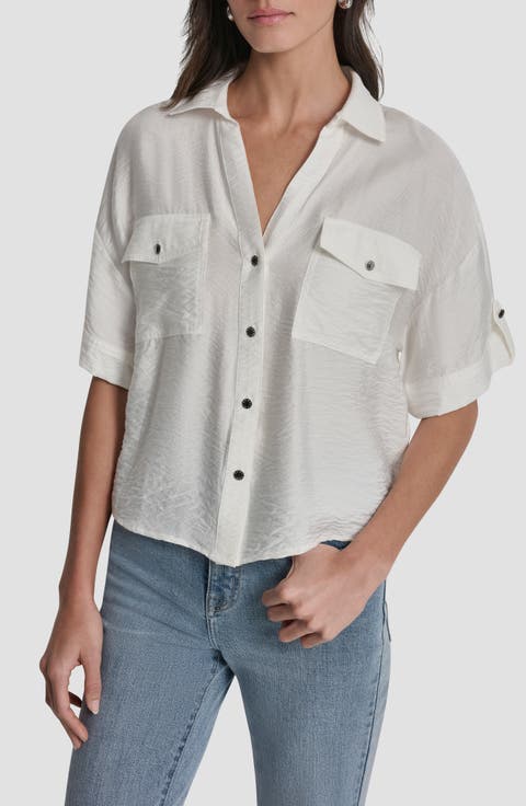 Short Sleeve Roll Tab Shirt