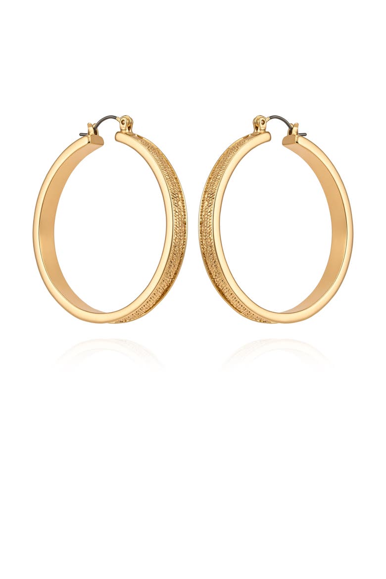 Hoop Earrings, Alternate, color, Gold