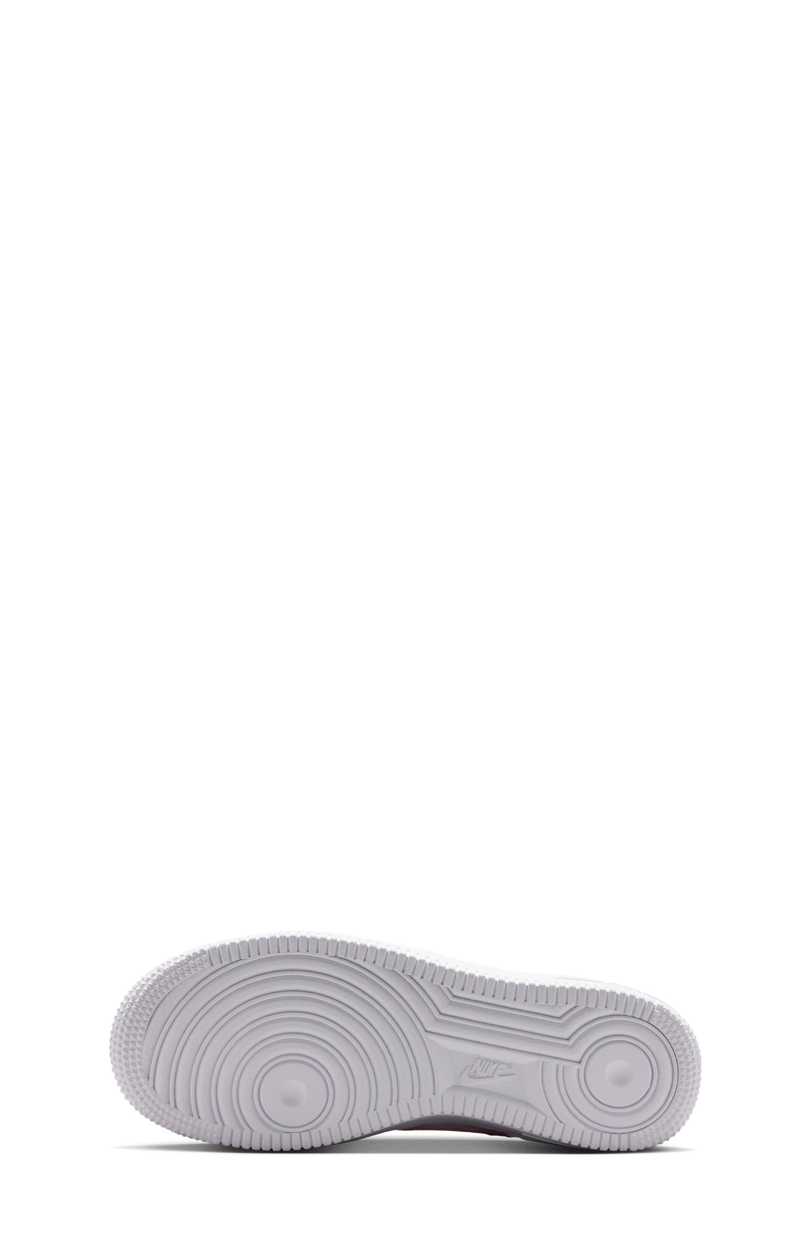 Nike Kids' Air Force 1 Sneaker, Alternate, color, 124 White/Pnkris