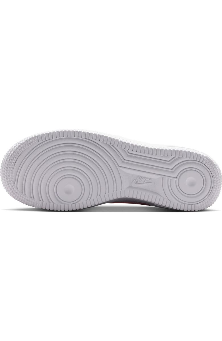Nike Kids' Air Force 1 Sneaker, Alternate, color, 124 White/Pnkris