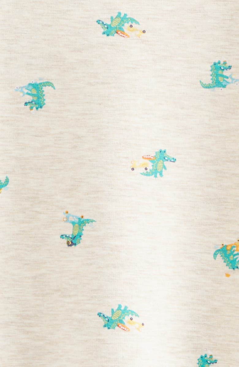 Tucker + Tate Graphic Romper, Alternate, color, Beige Heather Motor Crocs