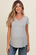 PinkBlush Basic V-Neck Short Sleeve Top
