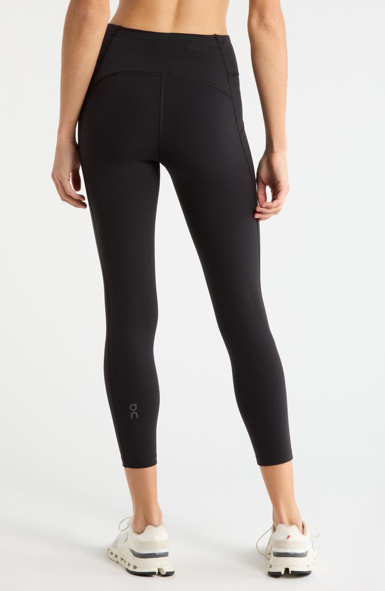 On 7/8 Performance Tights, Alternate, color, Black