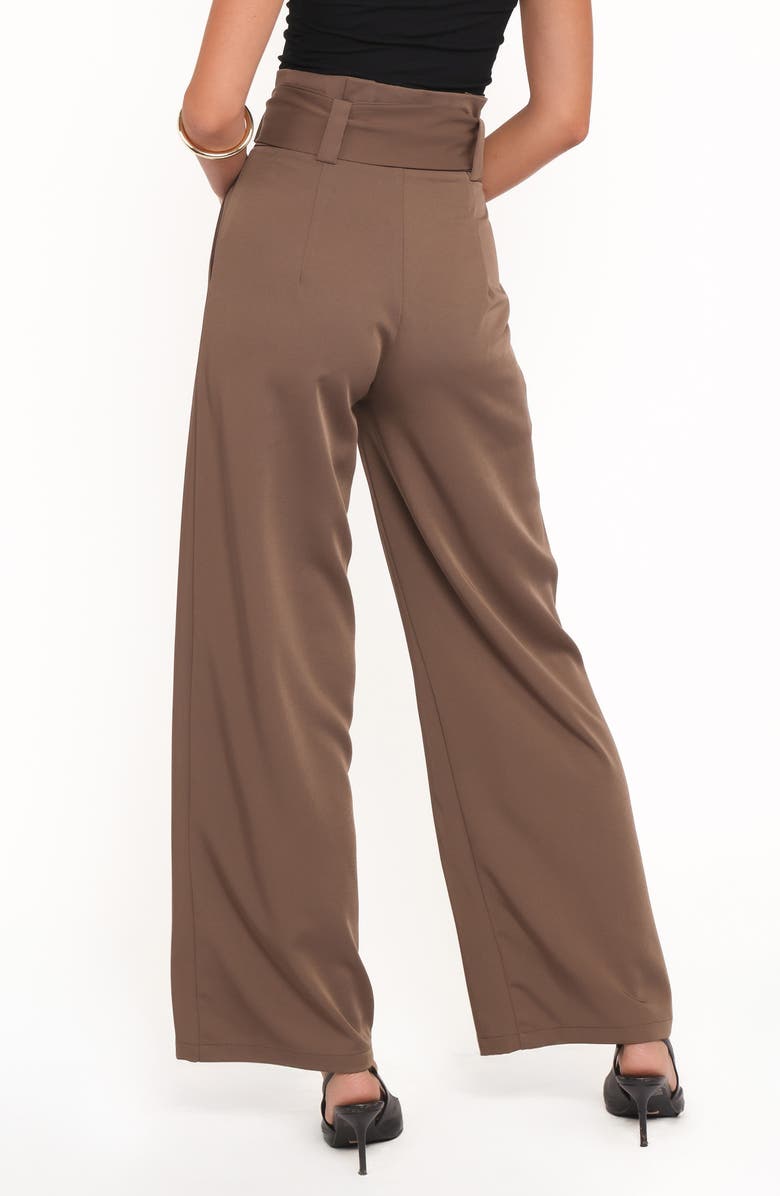 Petal 
Pup Kieran Tie Waist Wide Leg Pants, Alternate, color, Ash Brown