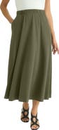 Jessica London Soft Ease Midi Skirt