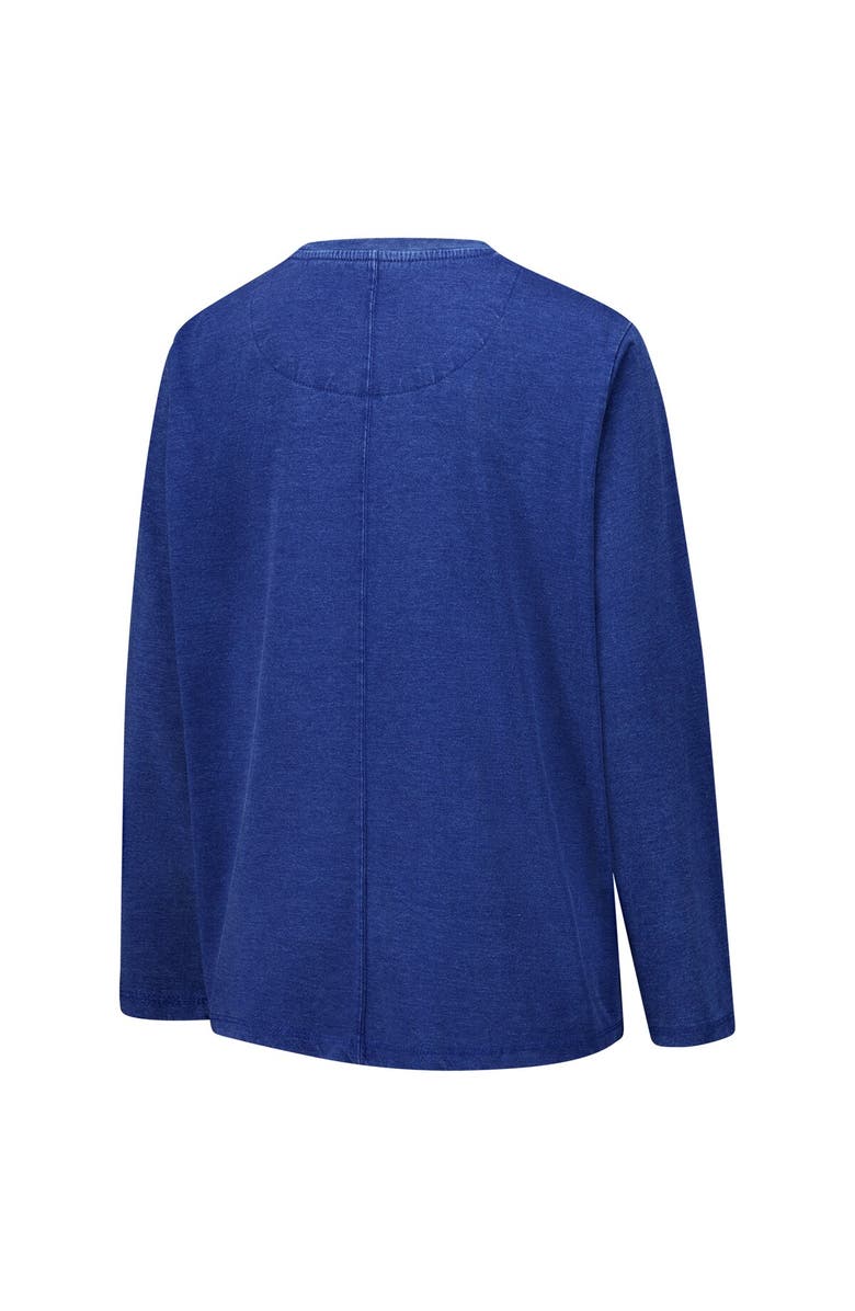 PRESSBOX Women's Pressbox Royal Kentucky Wildcats Chandler Olive Leaf Arch Long Sleeve T-Shirt, Alternate, color, Royal