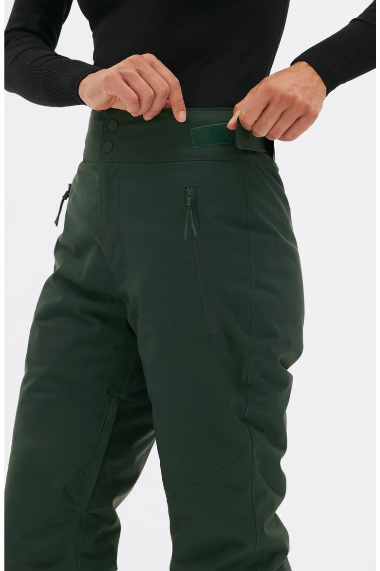 Alessandra Insulated Water Resistant Ski Pants, Alternate, color, ALPINE GREEN