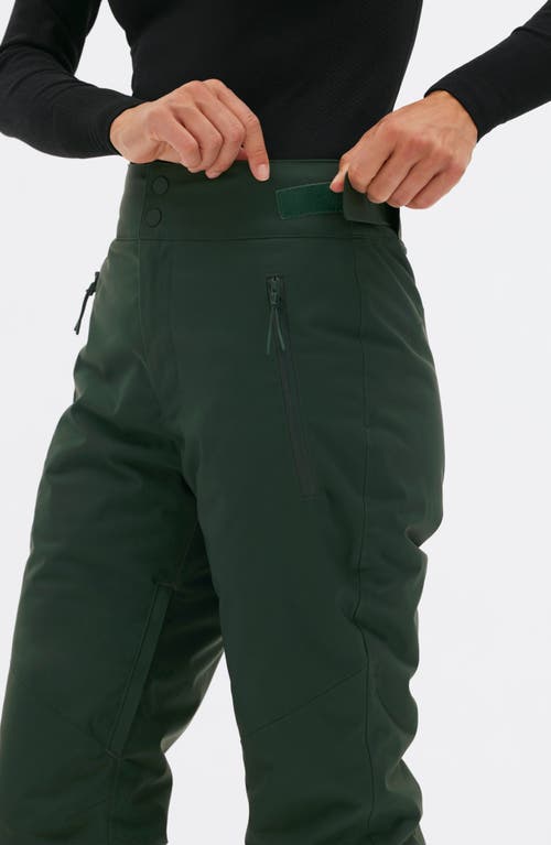 Halfdays Alessandra Insulated Water Resistant Ski Pants In Alpine Green