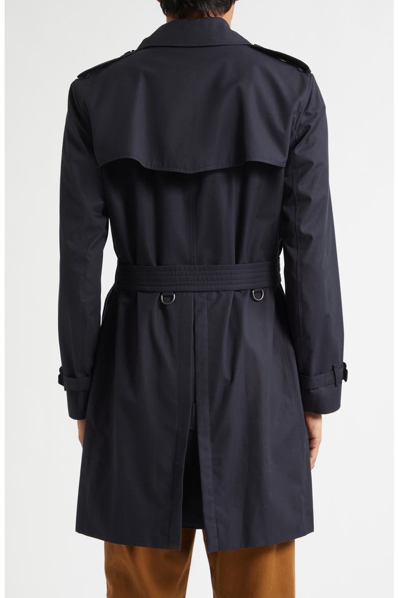Kensington Heritage Cotton Trench Coat, Alternate, color, MIDNIGHT