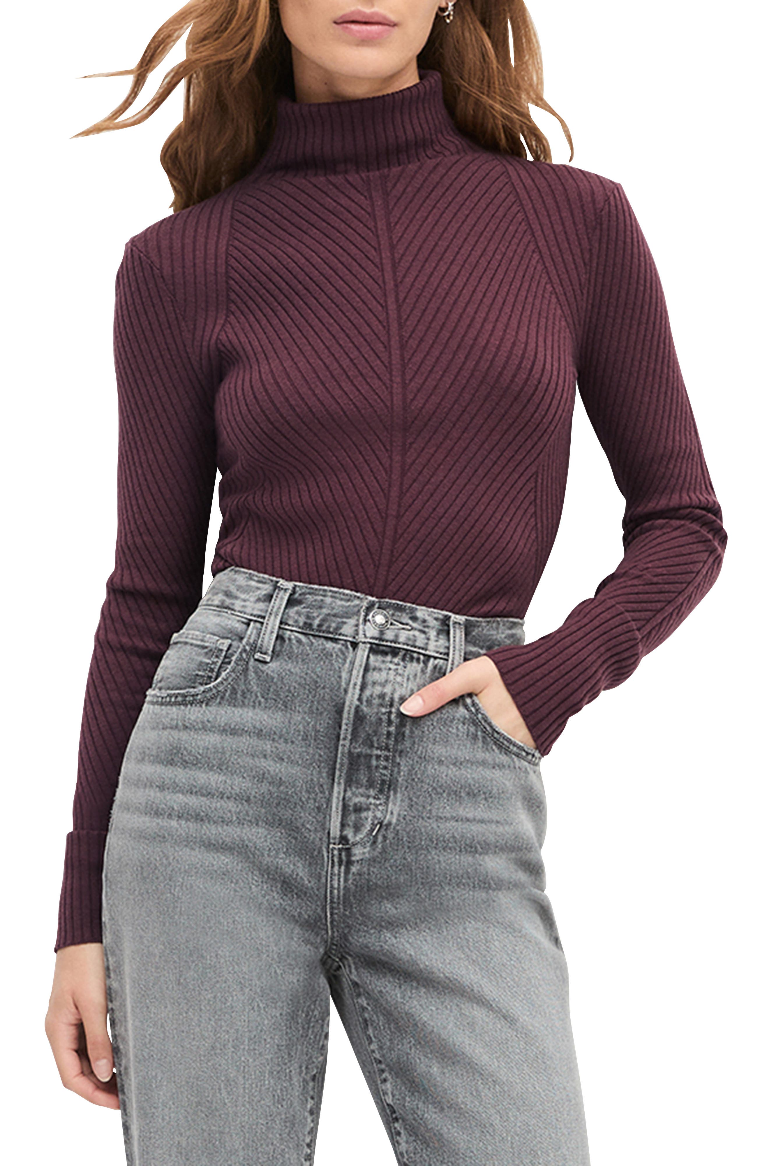 Favorite Daughter Be Your Girl Turtleneck Merino Wool Blend Sweater