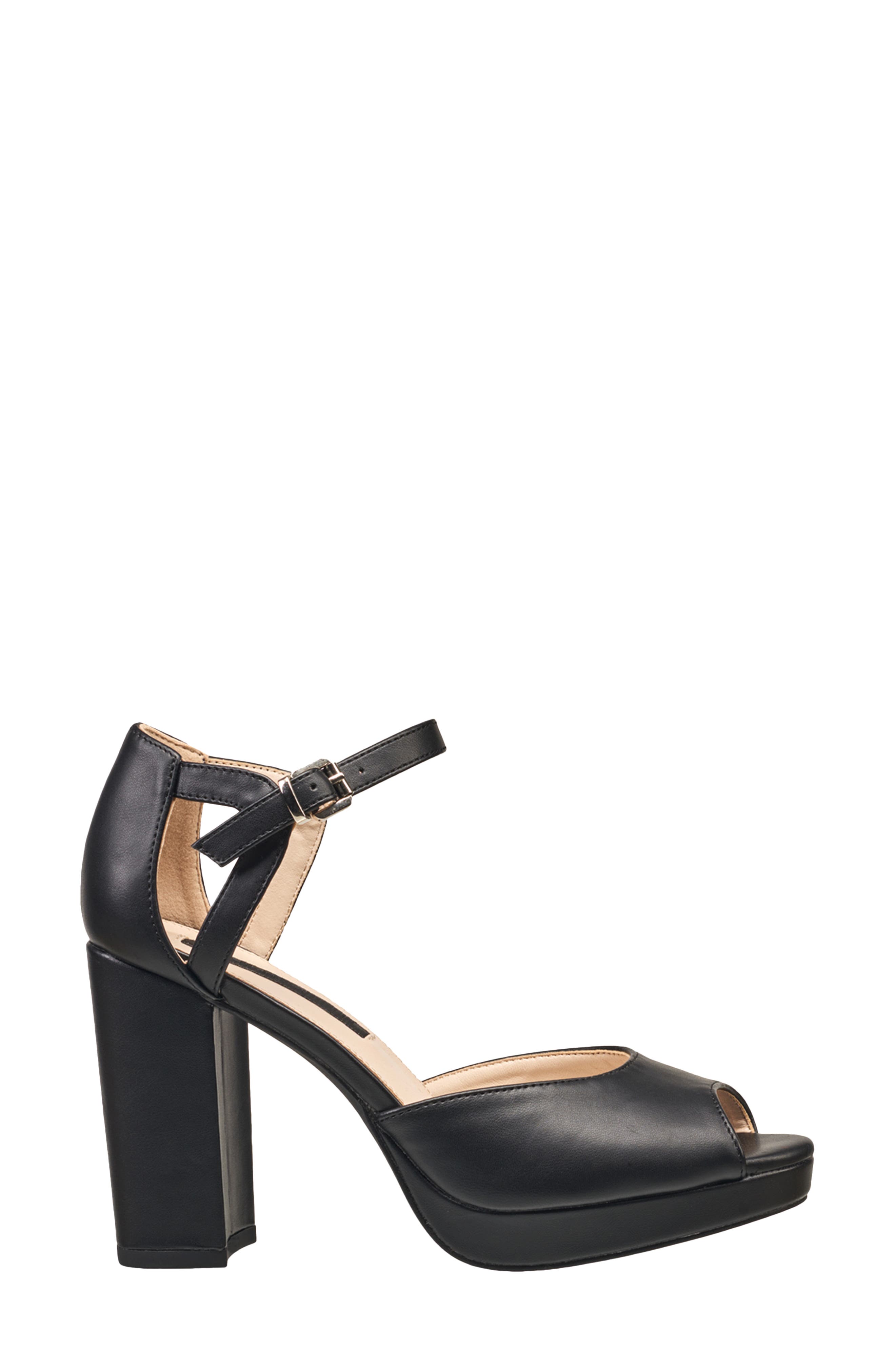 French Connection Platform Sandal, Alternate, color, 