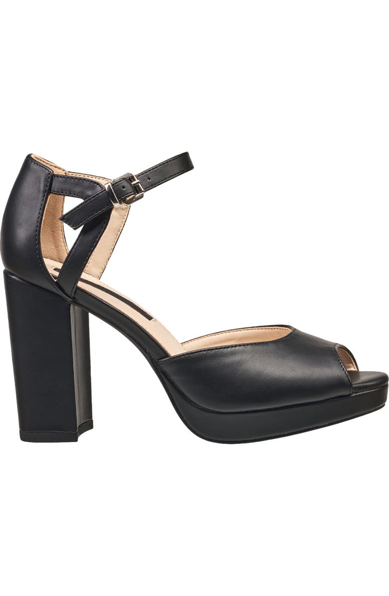 French Connection Platform Sandal, Alternate, color,