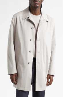 Dean Single Breasted Water Resistant Cotton Gabardine Trench Coat