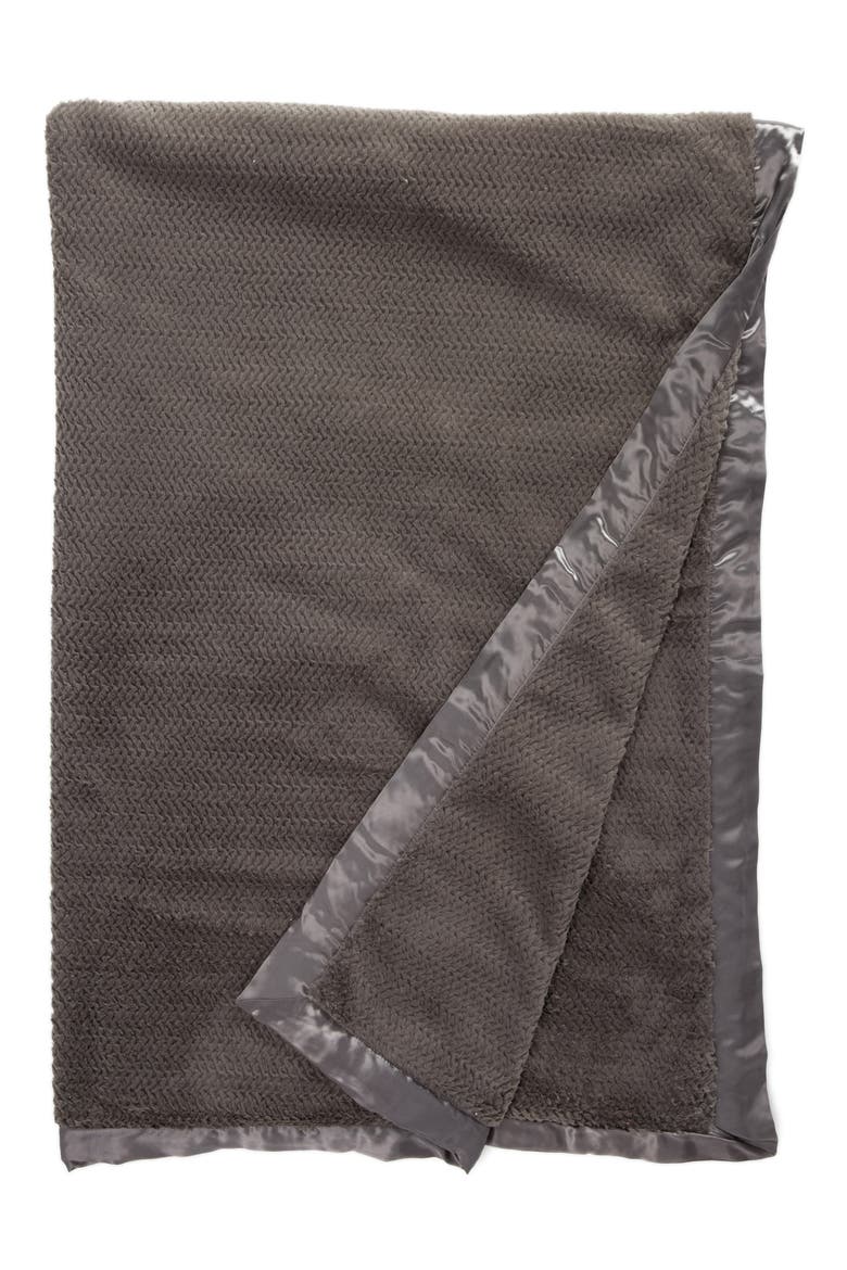 'Luxe Twist' Throw, Main, color, CHARCOAL