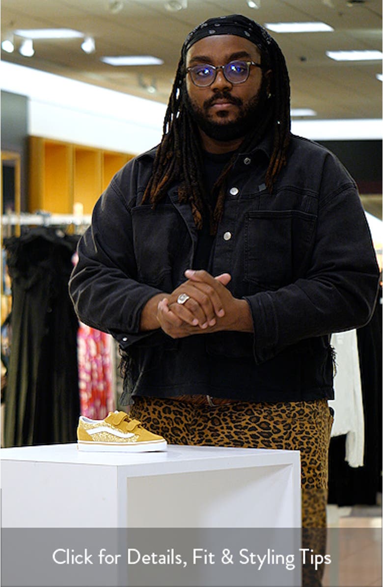 Kids' Old Skool V Glitter Sneaker, sales video thumbnail