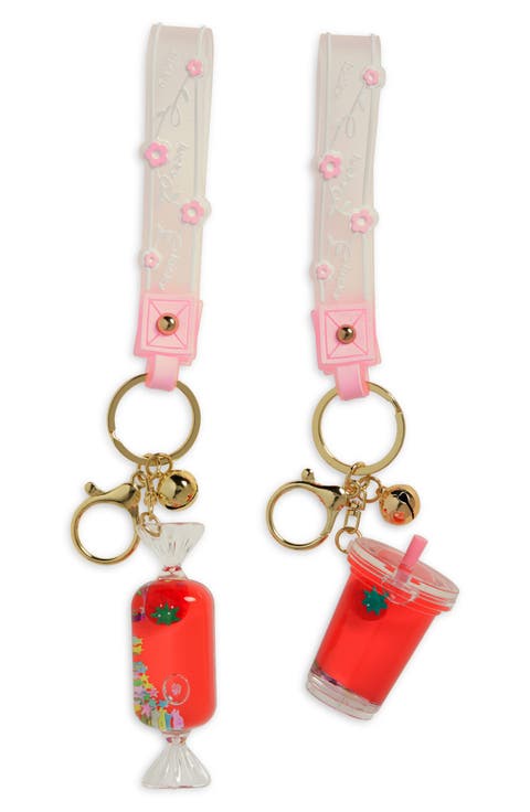 Set of 2 BFF Liquid Keychains