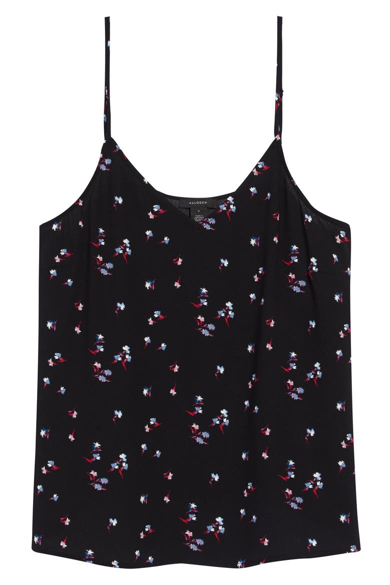 V-Neck Camisole, Alternate, color, BLACK JULIETTA FLORAL