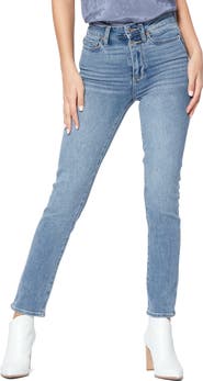 PAIGE Hoxton Transcend Vintage Denim High Waist Slim Jeans