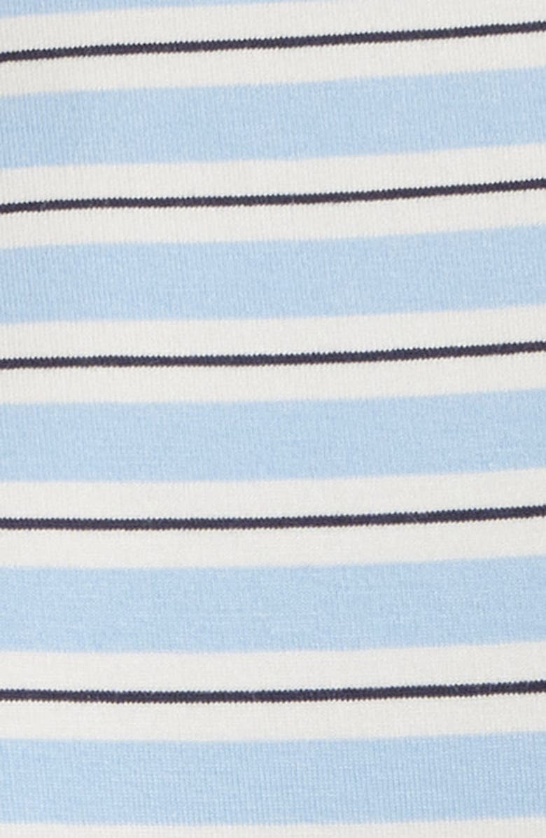 MANGO Nudo Stripe Tie T-Shirt Dress, Alternate, color, Sky Blue