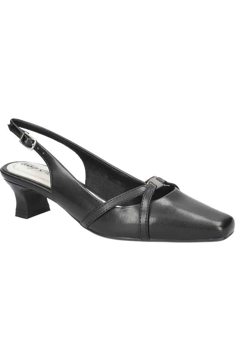 EASY STREET Ridley Kitten Heel Slingback Pump, Main, color, Black