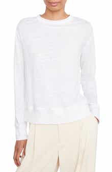 Vince Long Sleeve Linen T-Shirt