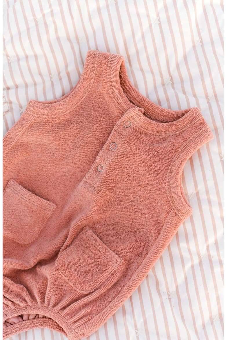 Classic Terry Bubble Romper, Alternate, color, SHELL
