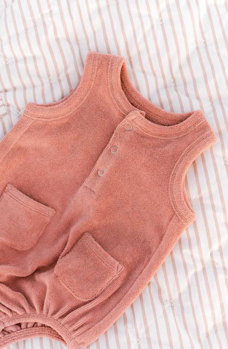 Pehr Classic Terry Bubble Romper, Alternate, color, Shell