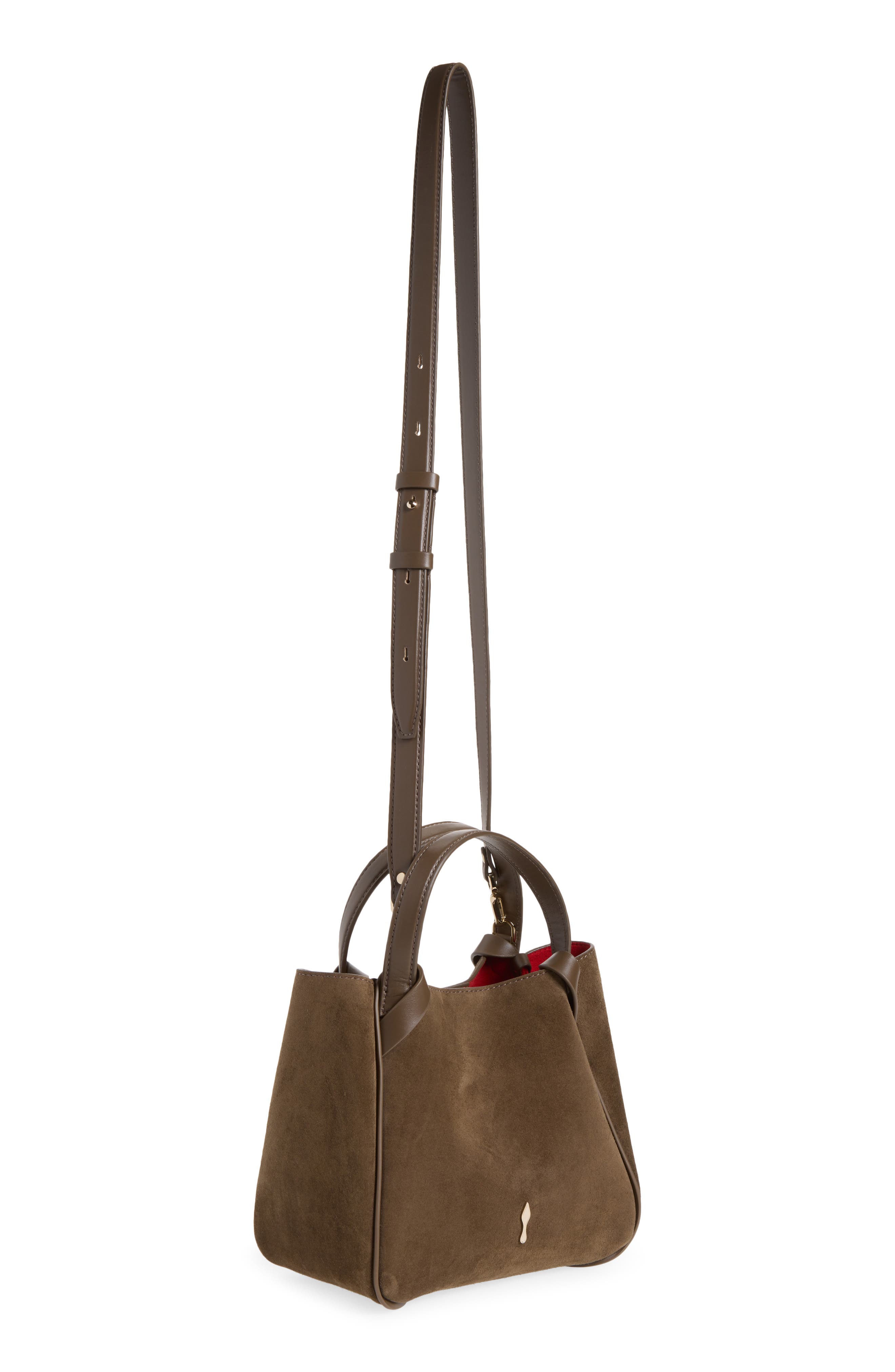 Mini Bettina Crosta Suede Tote, Alternate, color, E448 SILEX