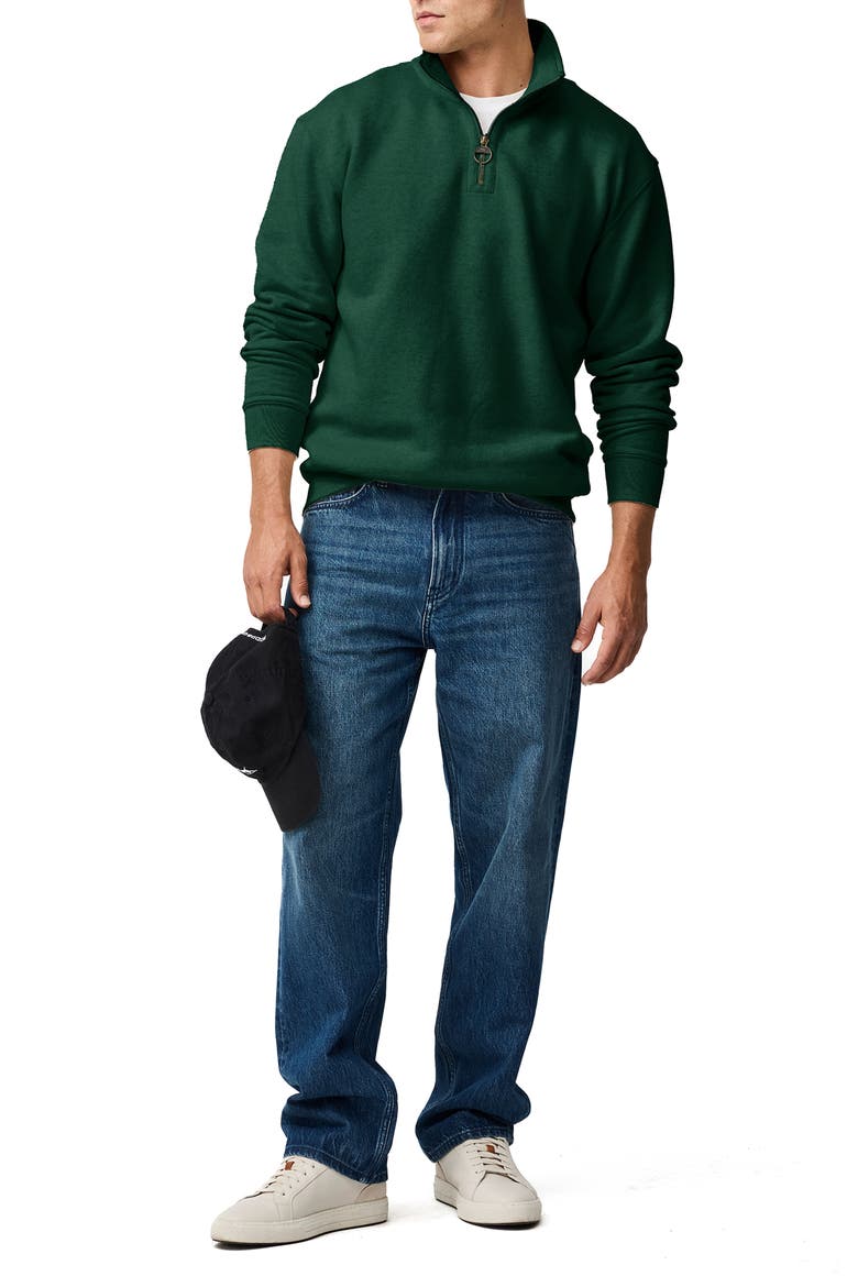 Newfield Quarter Zip Pullover, Alternate, color, FOREST