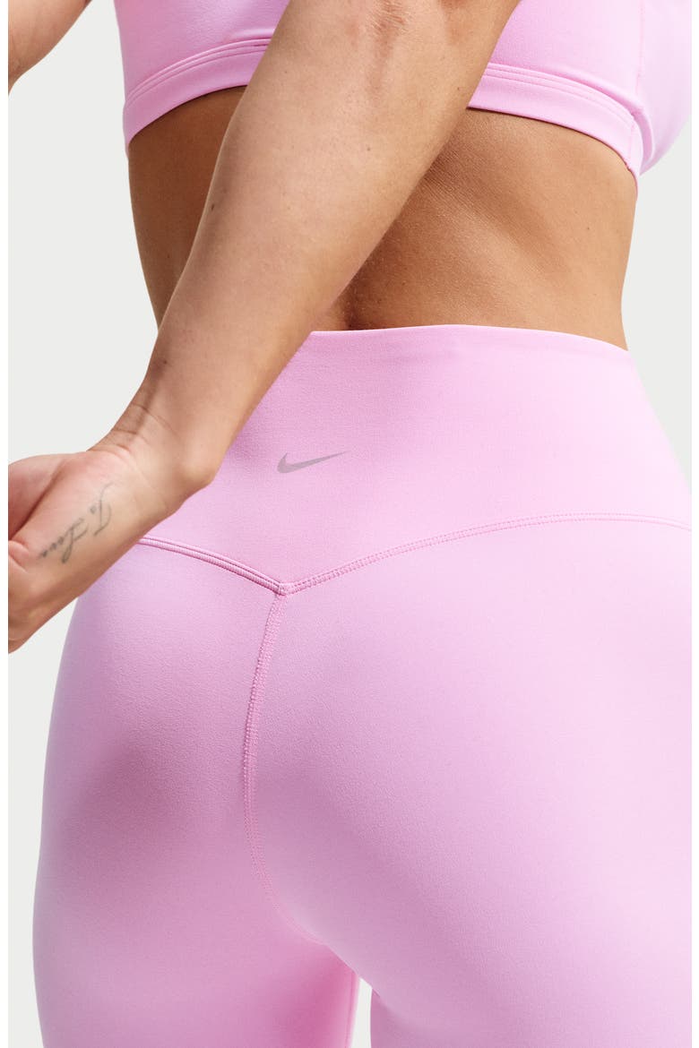 Zenvy Dri-FIT High Waist 7/8 Leggings, Alternate, color, PINK RISE/ COOL GREY