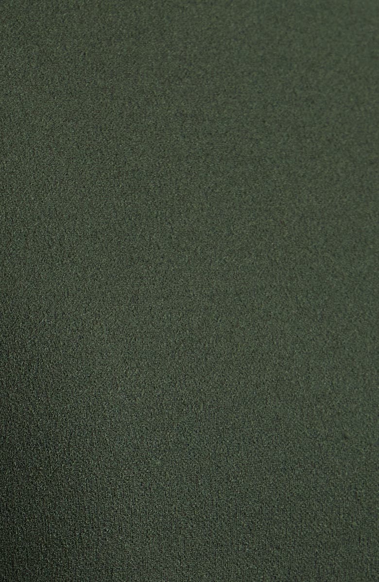 Connected Apparel Short Sleeve Pocket Fit & Flare Dress, Alternate, color, Loden