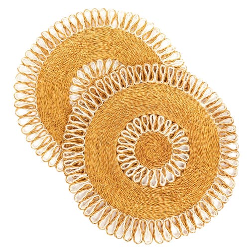Kubo Araw Woven Abaca Placemats - Set of 2 in Natural  product