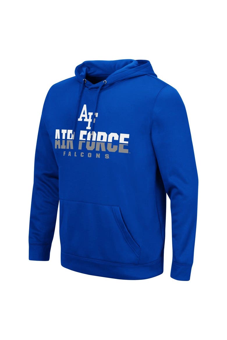 Men's Colosseum Royal Air Force Falcons Lantern Pullover Hoodie, Alternate, color, Royal