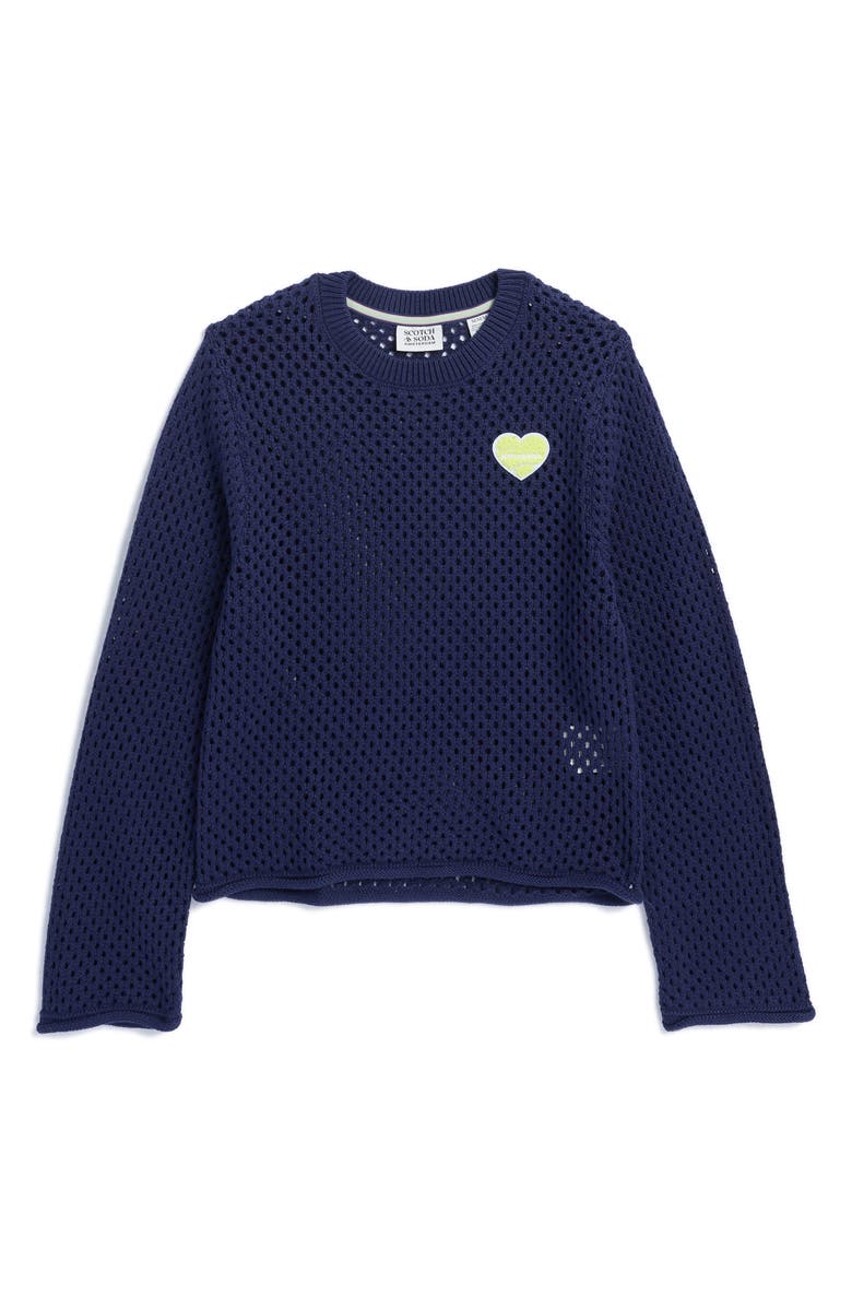 Scotch & Soda Tennis Group Open Stitch Sweater, Main, color,
