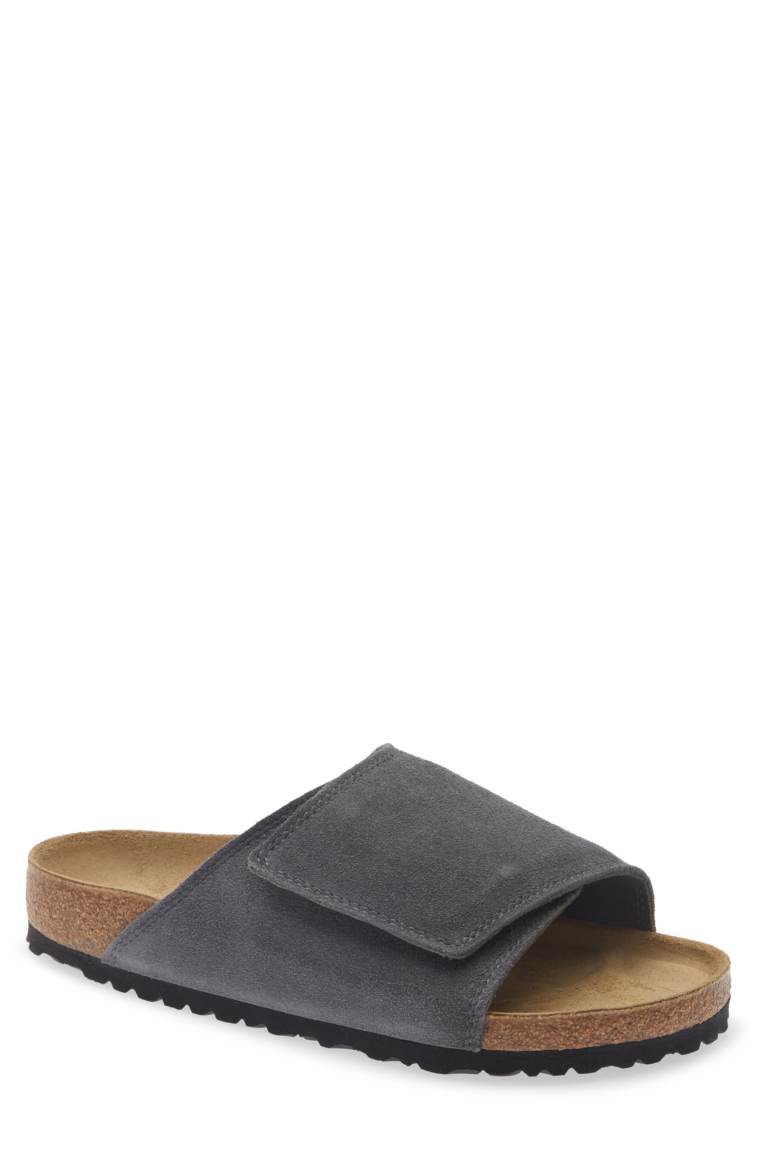 Birkenstock Solana Slide Sandal, Main, color, Charcoal