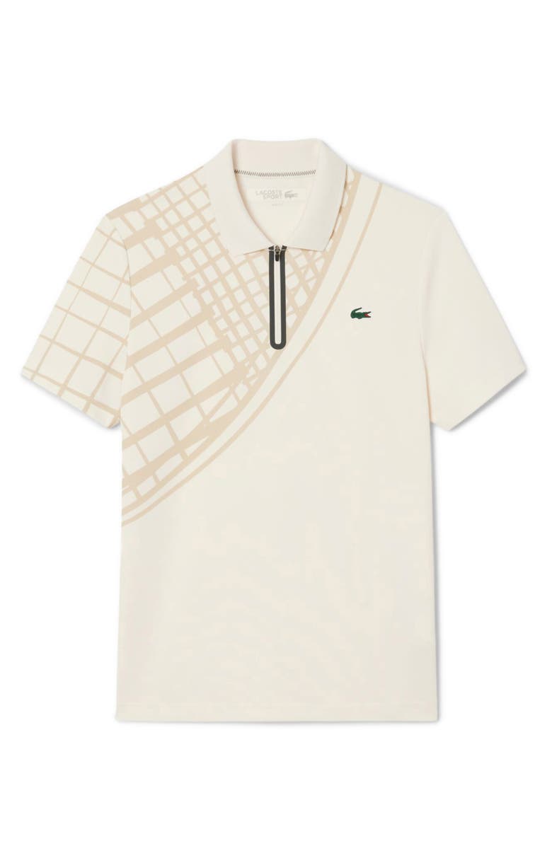 Lacoste Half Zip Polo, Alternate, color, Lapland