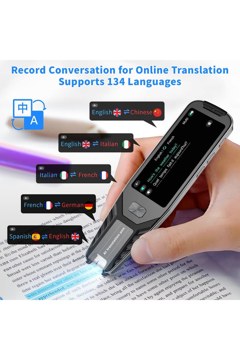 Translator Pen, Alternate, color, Grey
