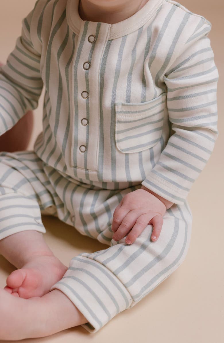 Pehr Sailor Stripe Raglan Romper, Alternate, color, 