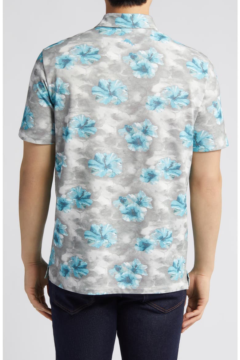 Stormy Blues IslandZone® Polo, Alternate, color, NEW SILVER