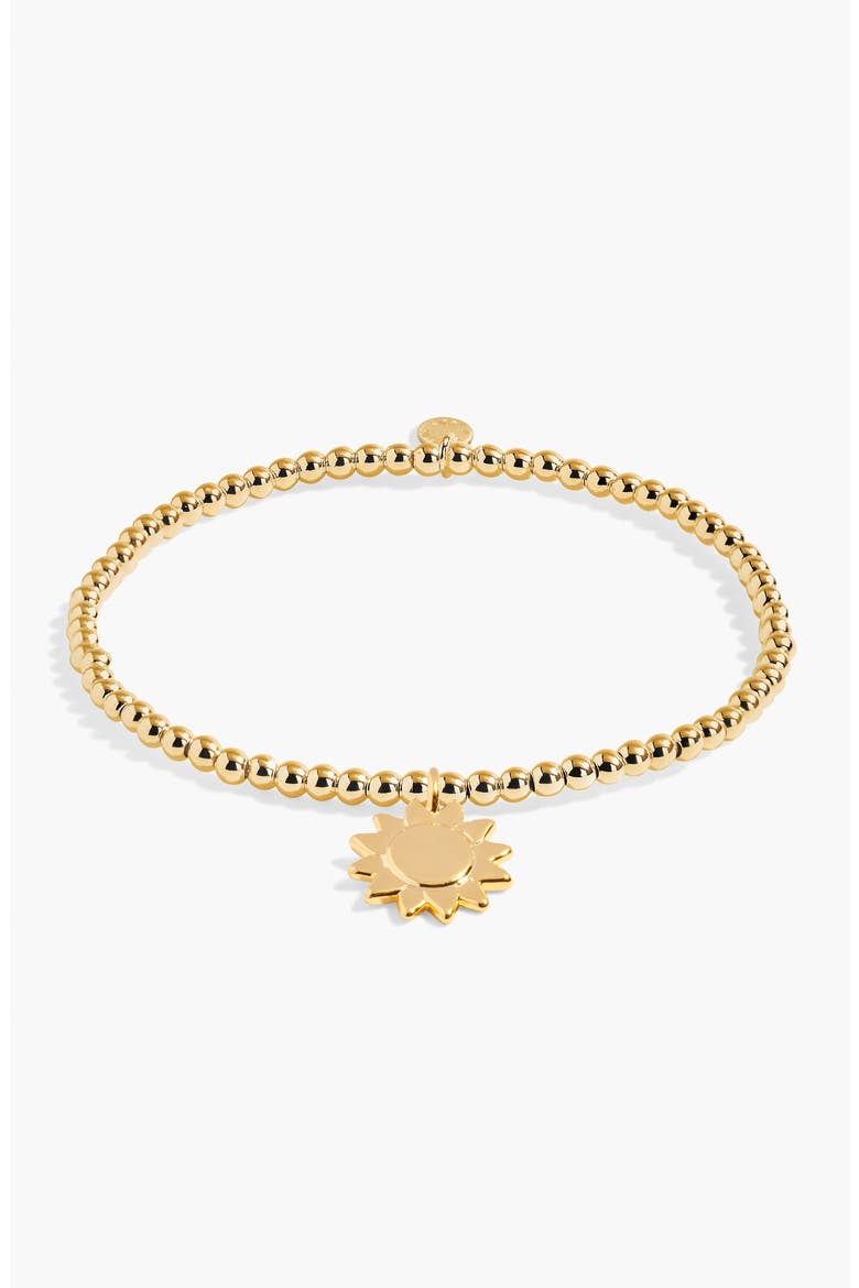 A Little 'You Are My Sunshine' Bracelet in Gold-Tone Plating, Alternate, color, Metallic Gold