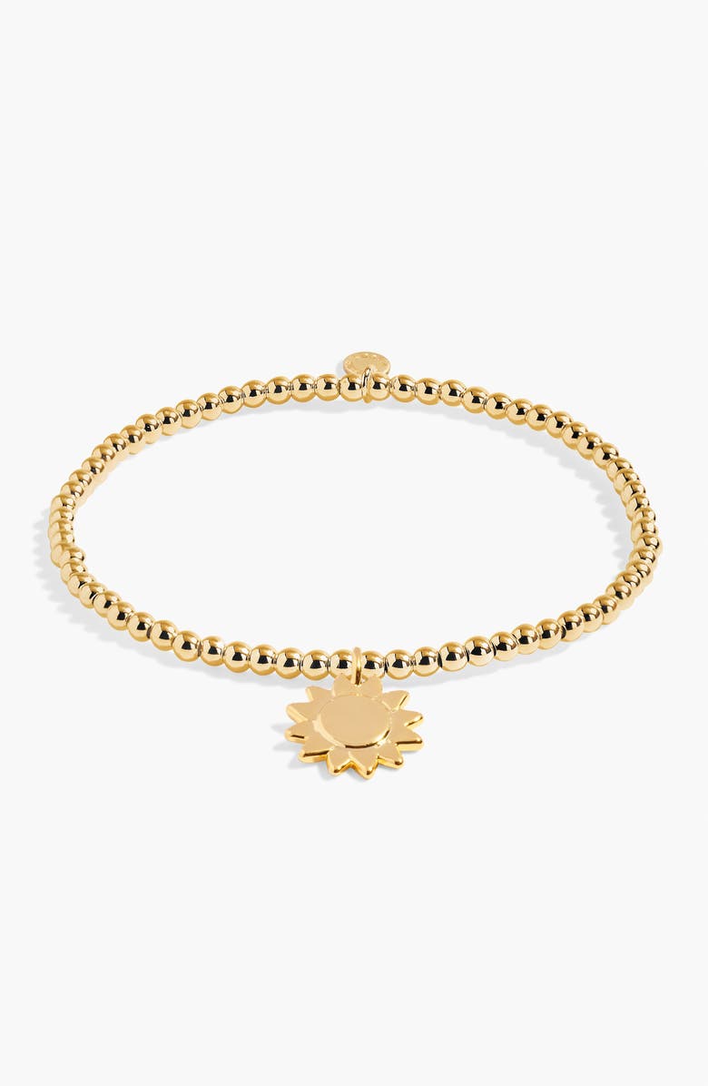 A Littles & Co A Little 'You Are My Sunshine' Bracelet in Gold-Tone Plating, Main, color, Metallic Gold
